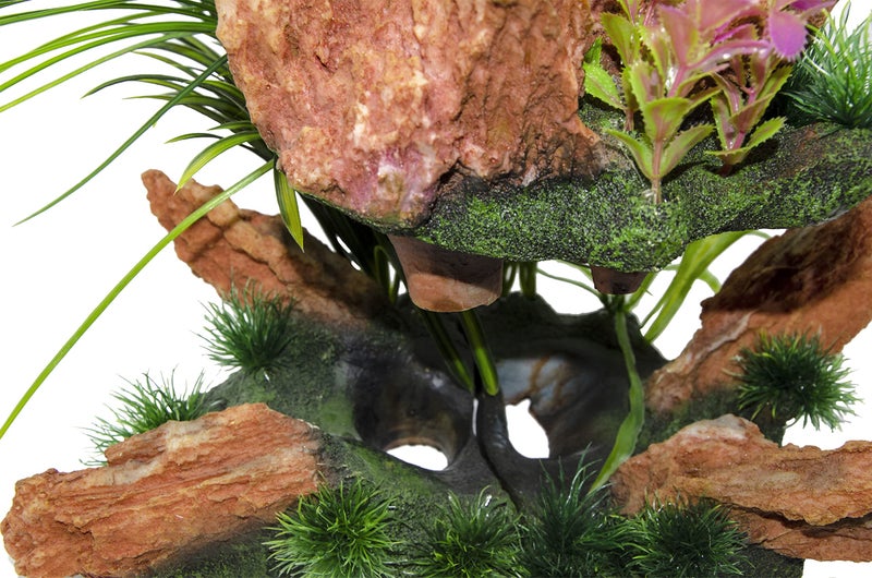 Penn Plax Penn-Plax Presents Insta-Aquascape, Large Aquarium Ornament Collection â€“ The Under Water Oasis, A 3 Piece Set of Interlocking Plants and Rocks for a Fully Decorated Tank - Image 5